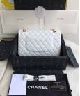 Сумка Classic Flap Bag Caviar Medium White